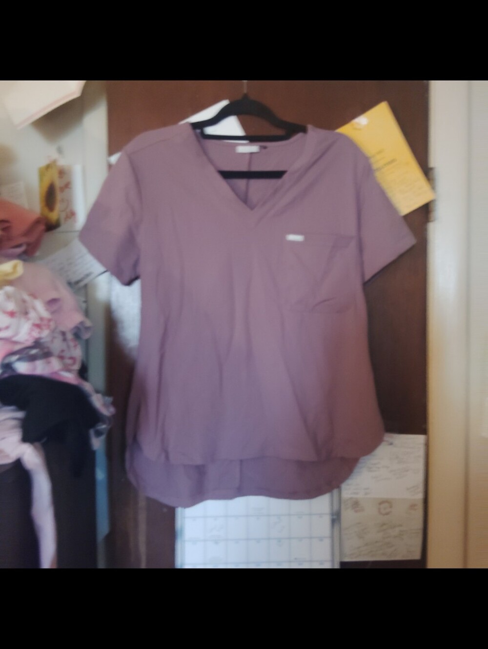 SCOPE Maeve Pink Scrub Top - Size Medium